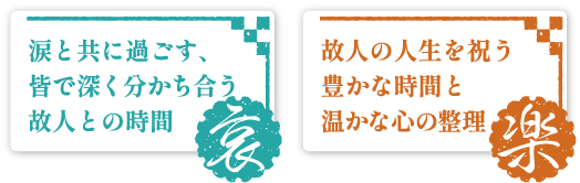 哀楽|喜怒哀楽の家族葬
